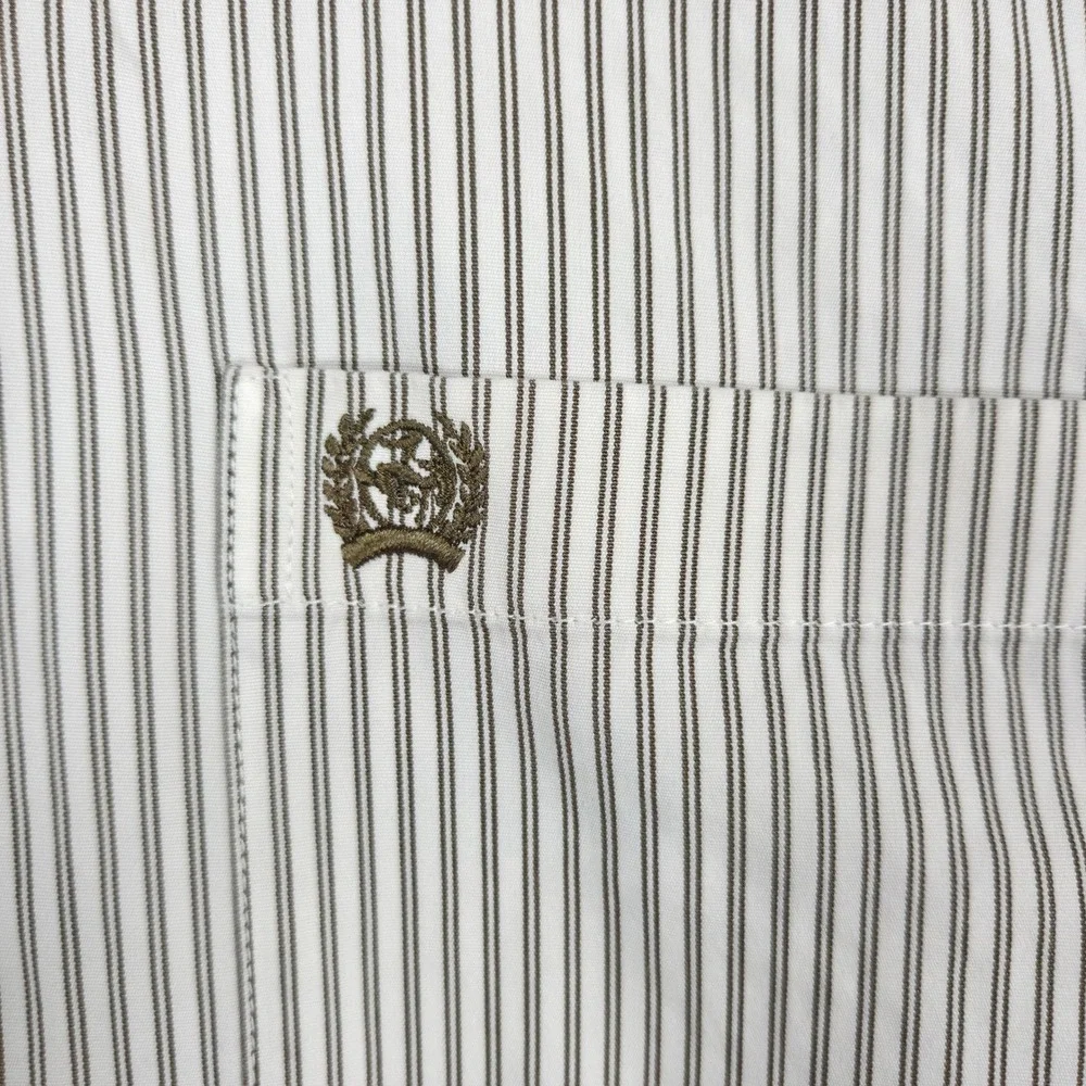 Cinch Mens Striped Western Button Down Shirt XL Tan White Paisley MTW1103341